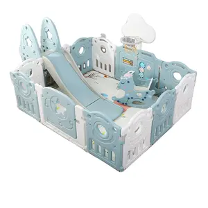 Parc de jeu pliable en plastique 3 en 1 pour bébé parc de jeu de sécurité intérieur pour bébé clôture pour enfants