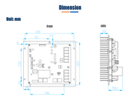 Panneau de commande de compresseur, 50 w, pompe à chaleur, climatiseur, convertisseur Dc, Circuit imprimé pcb