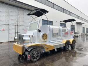 รถศพคุณภาพสูงแบบลากจูง รถม้าศพสีดำ รถลากจูงสำหรับงานศพ บริการขนส่งพิเศษ - Product Image 3