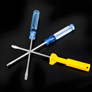 Mini Crystal <b>Screwdriver</b> 3mm Slotted Phillips <b>Screwdriver</b> Transparent Handle 45# Steel <b>Screwdriver</b> for Electronic Repair - Product Image 2