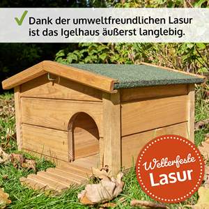 <span class=keywords><strong>Maison</strong></span> de <span class=keywords><strong>hérisson</strong></span> à l'épreuve de l'hiver avec sol et toit résistant aux intempéries, parfaite pour l'hibernation et comme <span class=keywords><strong>maison</strong></span> de nidification pour <span class=keywords><strong>la</strong></span> famille des hérissons - Product Image 5