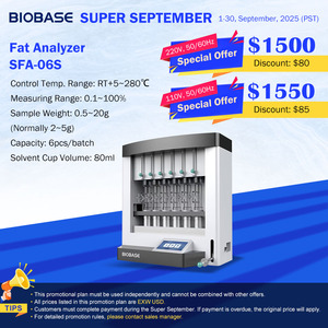 Analizador de grasa Biobase Aparato extractor Soxhlet Analizador de grasa de extracción automática Soxhlet para laboratorio - Product Image 2