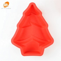 AK Weihnachten Weihnachts mann Dekoration 3d Silikon Schokoladen kuchen Formen Form Silikon Backform Kuchen Dekorieren Zubehör Werkzeuge