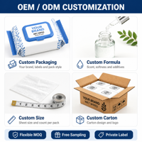 Lingettes démaquillantes Langqiao personnalisées OEM ODM, marque privée, directement de l'usine, douces, épaisses, en tissu non tissé, vente en gros