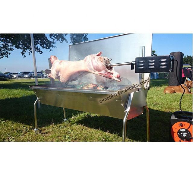 200 Lb Hog Roasting Pit Pork Roast Pig Roast Machine Stainless