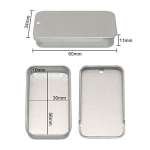 ภาชนะดีบุกแบบสไลด์ด้านบนทนต่อเด็กกล่องดีบุกแบบมิ้นท์ลูกกวาดขนาดเล็กกล่องดีบุกแบบเลื่อนได้สำหรับเป็นของขวัญ - Product Image 4