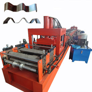 Manufacturer Three Waves Guardrail Frame Use New Condition Steel Road Safety Barrier Fence Roll Forming <b>Machine</b> - Product Image 3