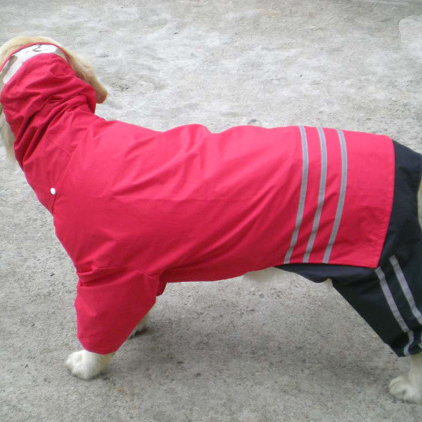 Imperméable pour gros chien rouge