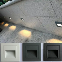 Lampe murale LED encastrée pour escalier, éclairage intérieur/extérieur, décoration, lumière de marche, éclairage de nuit pour escalier, lampe murale de couloir en aluminium