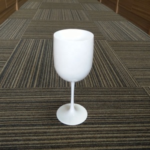 <span class=keywords><strong>Verre</strong></span> à vin en <span class=keywords><strong>plastique</strong></span> durcissant sans BPA, de couleur blanche, de haute qualité, 1 pièce - Product Image 2