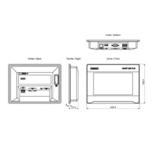 6AV6648-2AC11-3AX0SIMATIC HMI สมาร์ทพลัส700เช่นความสะดวกสบายรุ่นที่สี่7 widescreentftdisplay RS-422/485/232อินเตอร์เฟซ6AV66 - Product Image 3