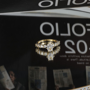 Bague élégante plaquée or 14 carats, style polyvalent, cadeau de luxe léger, idéale pour la vie quotidienne, s'accorde à tous les styles. - Product Image 3