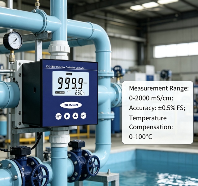 Low Drift EIC-6870 Conductivity Monitoring Instrument Relative Humidity ≤65% Industrial Water Quality Testing Device