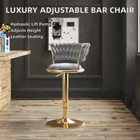 Chaise de cuisine haut de gamme, chaise de bar de restaurant, mobilier de luxe en métal, chaise de bar de salon de coiffure – Approvisionnement direct usine chinoise