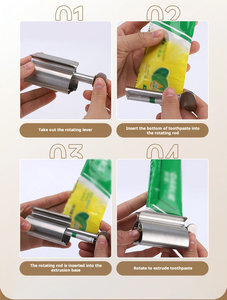 Pratico originale <span class=keywords><strong>dentifricio</strong></span> spremiagrumi tubo rullo in acciaio inox metallo supporto sedile rotolamento <span class=keywords><strong>dentifricio</strong></span> tubo spremiagrumi - Product Image 6