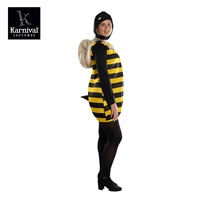 Costume d'Halloween pour femmes adultes en gros ODM, fête de carnaval, performance, abeille, costume de film et de télévision, jaune et noir, polyester