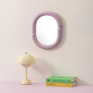 <span class=keywords><strong>Espejo</strong></span> de Maquillaje Ovalado de Alta Calidad Estilo Nórdico, <span class=keywords><strong>Espejo</strong></span> de Sobremesa para Dormitorio, <span class=keywords><strong>Espejo</strong></span> de Vanidad para el Hogar, Decoración Suave para el Hogar - Product Image 2