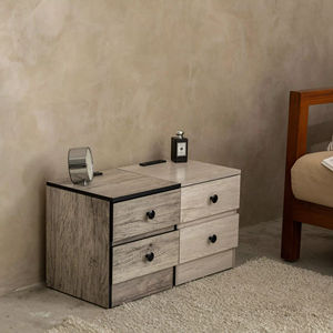 Mesita de noche de dormitorio de tablero de partículas moderno de Venta caliente con cajones Venta directa de fábrica - Product Image 1