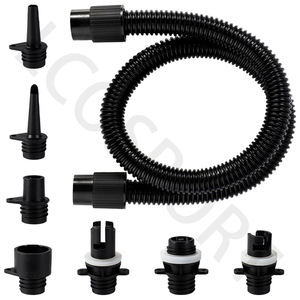 Adaptateur de pompe à air pour bateau pneumatique Lcosport, 7 embouts, tuyau ondulé pour accessoire de valve à pagaie - Product Image 1