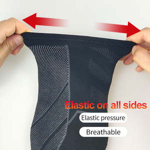 Chaussettes de sport unisexes en polyester tricoté pour le basketball, avec soutien de la cheville, protection respirante et compression, pour la <span class=keywords><strong>course</strong></span> à <span class=keywords><strong>pied</strong></span> et la <span class=keywords><strong>course</strong></span> athlétique. - Product Image 4