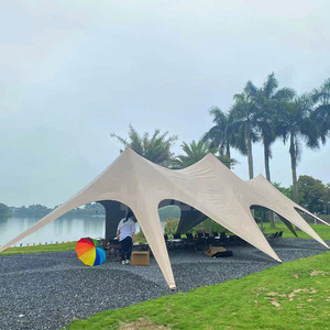 Carpa Trigone Tipo V con Estacas, Estructura de Aleación de Aluminio, Tela Oxford Impermeable, para Bodas y Fiestas, Uso en Exteriores de Verano - Product Image 4