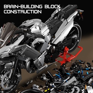 Modelo de Motocicleta Kawasaki H5 a Escala 1:5, Juego de Bloques de Construcción de Plástico ABS, Juguete Educativo de Ensamblaje DIY - Product Image 3