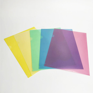 高品质透明塑料 PP <span class=keywords><strong>A4</strong></span> 单层 L 型文件袋文件夹薄膜，用于文件整理 - Product Image 1
