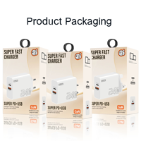 Chargeur mural rapide GaN 240W Type-C PD20W+QC3.0 Adaptateur rapide OTP Prise US EU UK pour téléphones mobiles