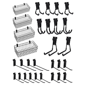 Jh-mech dây giỏ trang trại Thêm lớn thực phẩm lưu trữ có thể điều chỉnh dây lưới treo tường lưới treo giỏ - Product Image 1