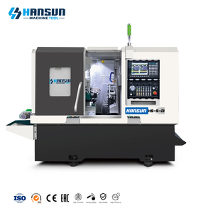 HS-5-DI 220V CNC Lathe Machine Gang Type with Double Spindle Digital Tool Moving Horizontal Slant Bed Structure Twin Spindles - Product Image 2