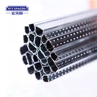 Profil en aluminium non pliable standard de barre d'espacement de HTY pour les fenêtres et les portes en verre isolantes