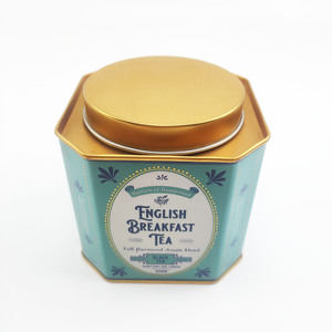 Hexagon Tinplate Tea Tin Airtight Food Storage Can <b>Metal</b> <b>Box</b> for Tea Cookies Nuts Seasonings - Product Image 1
