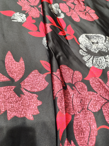 Tissu satiné imprimé doux et lisse 100% polyester multicolore pour filles, travaux manuels, couture, robe de mariée, design brillant et décoration - Product Image 3