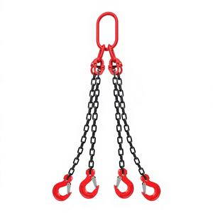 Ensemble de chaînes de levage en acier au manganèse, grade 80, 1-200 tonnes, avec anneau de suspension et crochet, modèle 2019071202, personnalisation disponible - Product Image 6