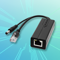 Répartiteur POE 24V vers DC 12V 1.2A, séparateur Non isolé 10/100Mbps, coque ABS pour caméra IP, AP sans fil, système de surveillance CCTV