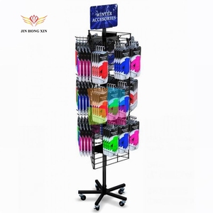 360 xoay 4 mặt sàn kim loại lược chải vành đai găng tay điện thoại di động phụ kiện treo dây Snack lưới spinner hiển thị giá - Product Image 6