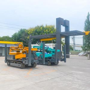 Mạnh mẽ 200m sâu Crawler gắn DIESEL thủy lực hệ thống khoan với 500mm đá thâm nhập khả năng nước giếng khoan Giàn Khoan - Product Image 1