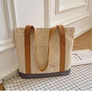 Bolso de compras de lona personalizable de fábrica para mujer, bolsa de compras reutilizable - Product Image 4