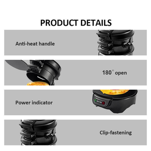 Máquina <span class=keywords><strong>para</strong></span> Hacer Hamburguesas Eléctrica de 110v 220v 600w, Máquina <span class=keywords><strong>para</strong></span> Hacer <span class=keywords><strong>Sándwiches</strong></span>, Mini Plancha Redonda <span class=keywords><strong>para</strong></span> Desayunos, Hamburguesas y Muffins - Product Image 5