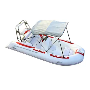 Factory High Quality 5person Hypalon/Orca/PVC RIB390 Inflatable River Rafting Boat