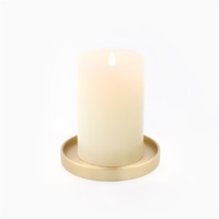 MAXERY-Bougeoir en laiton de diamètre 7.5cm/2.95 '', pour Noël et Mariage