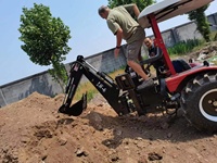 Support de tracteur XinKai, attache mini-pelleteuse 3 points LW-6, pelleteuses remorquables avec pompe pour tracteurs de 25 à 45 CV