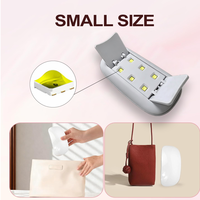 Lampe à ongles UV LED portable Quanyan Nail Holly, mini et mignonne, avec durcissement rapide 365+405nm et garantie d'un an pour une utilisation à domicile et en salon