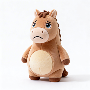 Figurine en PVC personnalisée, en peluche floquée, modè<span class=keywords><strong>le</strong></span> de cheval miniature en caoutchouc, décoration - Product Image 5