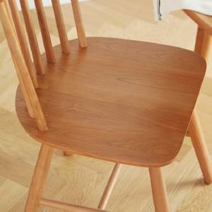 Silla Windsor de Madera Maciza de Cerezo, Silla de Comedor Moderna, Diseño Estable, Uso para Adultos - Product Image 3