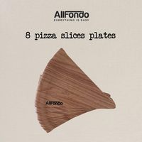 Ensemble de vaisselle en mélamine en bois de tranche de pizza de 10 pouces BPAFree Durable lave-vaisselle Fun Pizza Style rustique élégant pour Pizza Ensemble de 20