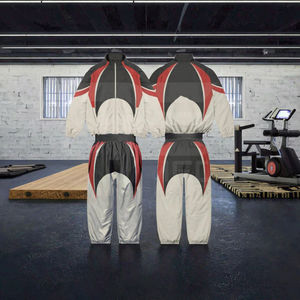 Produit tendance, survêtement coupe-vent respirant pour l'été, poids lourd, logo personnalisé, impression par sublimation, veste deux pièces classique - Product Image 3