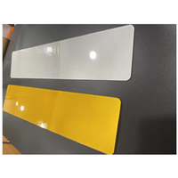 Targa Automobilistica Personalizzata in Acrilico 52x11cm, Targa Europea Riflettente con Numeri 3D/4D in Acrilico
