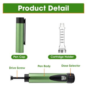 Stylo injecteur V2 60U |   Corps en verre |   Écologique et durable |   Contrôle précis de la dose |   Utilisation esthétique |   Approvisionnement en gros direct d'usine - Product Image 3