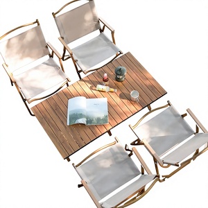 Tavolo Pieghevole da Esterno in Lega di Alluminio, Sedia Kermit in Plastica, Sgabello Portatile da Picnic, Tavolo Arrotolabile da Campeggio, <span class=keywords><strong>Set</strong></span> Completo di Attrezzatura - Product Image 1